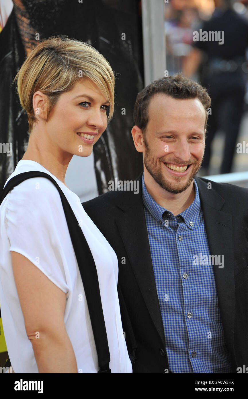 LOS ANGELES, CA. June 30, 2011: Jenna Elfman & husband Bodhi Elfman at ...