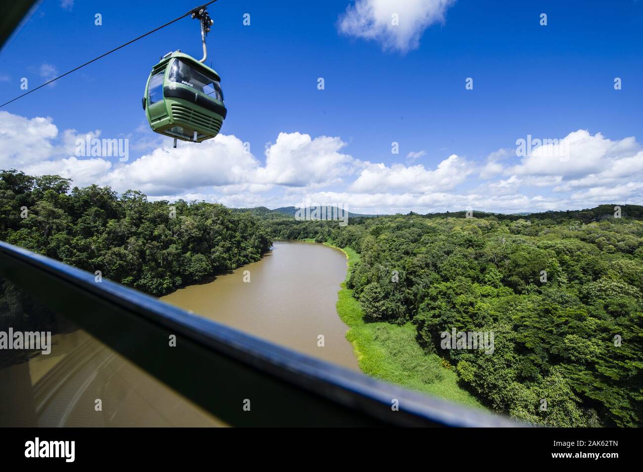 Queensland: Seilbahn ueber den Baron River von Cairns nach Kuranda ...