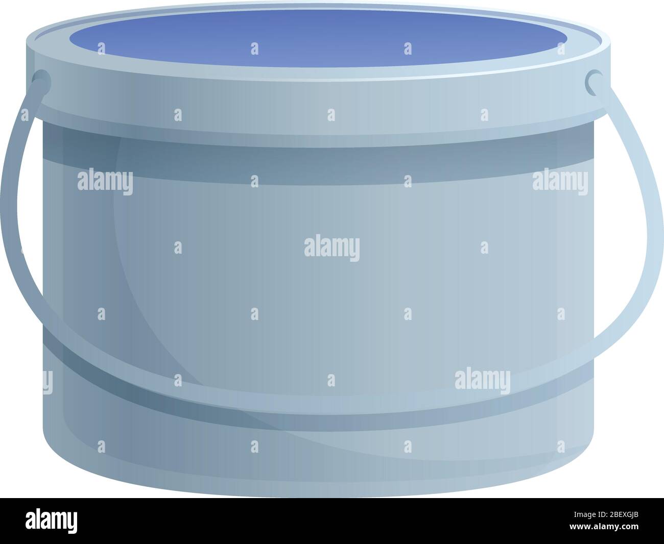 Glue bucket icon. Cartoon of glue bucket vector icon for web design