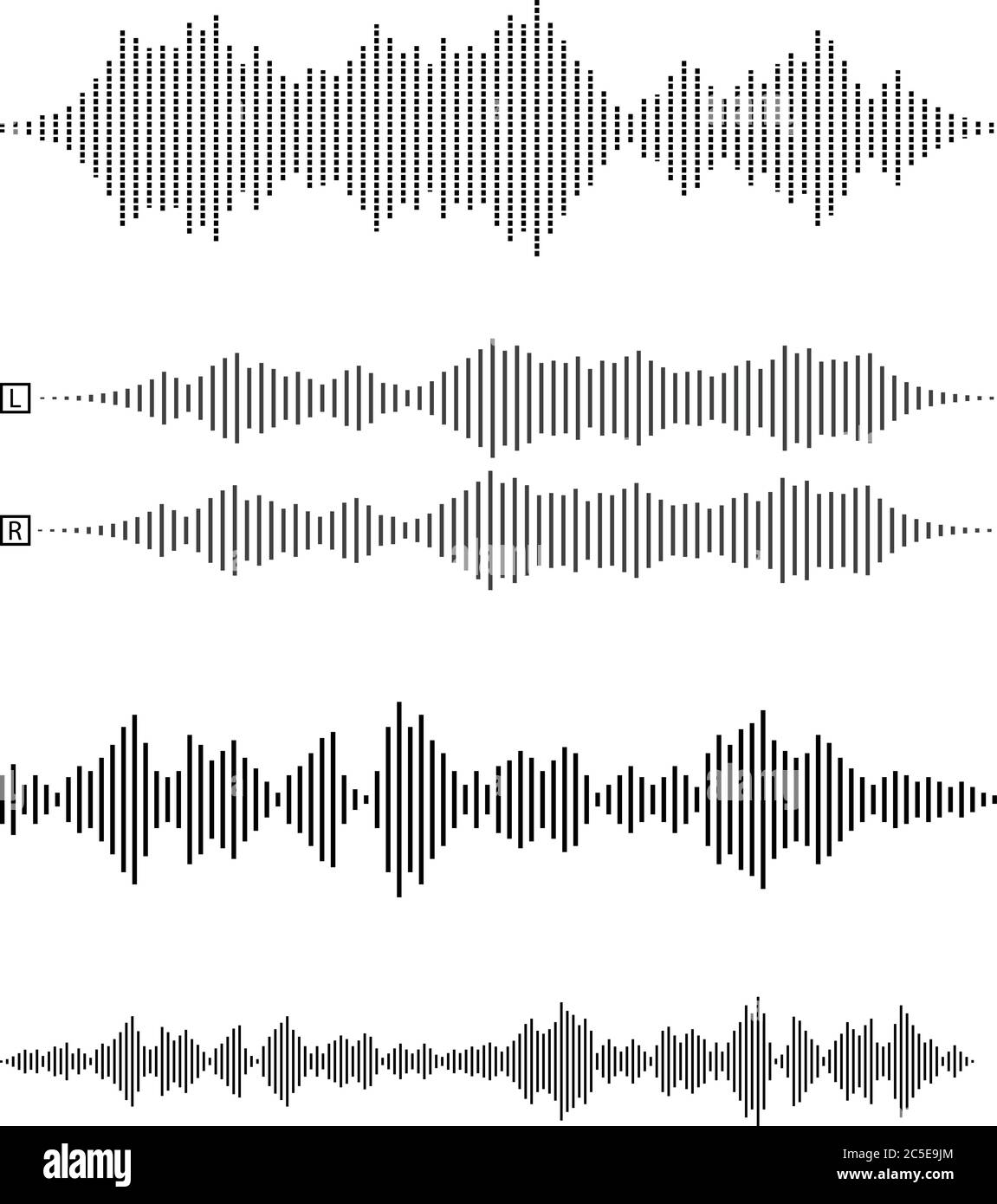 set-of-audio-waveforms-or-sound-waves-speech-noise-or-music-symbol