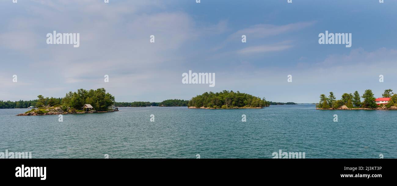 Thousand Islands, a North American archipelago of 1,864 islands that