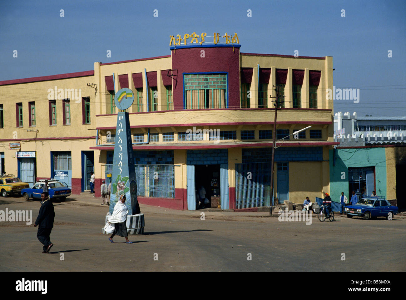 Italian architecture Gondar Ethiopia Africa L Taylor Stock Photo Alamy