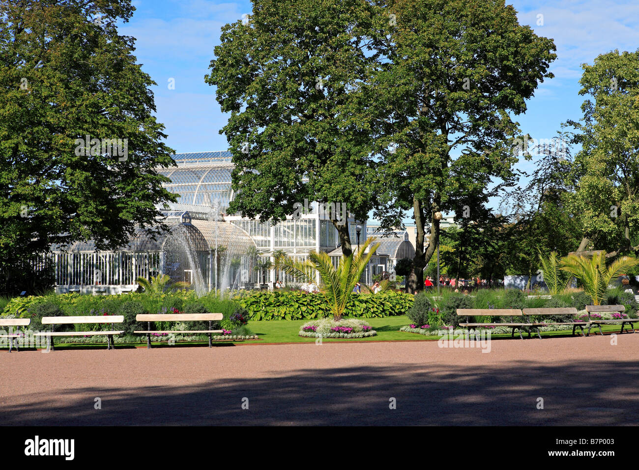 Sweden, Gothenburg, Tradgardsforeningen Park, Palm House Stock Photo
