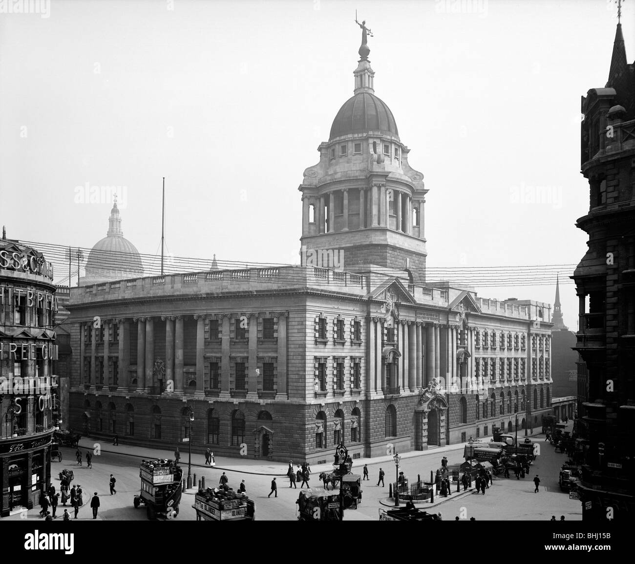 Central Criminal Court Old Bailey City of London 1910 Artist Stock