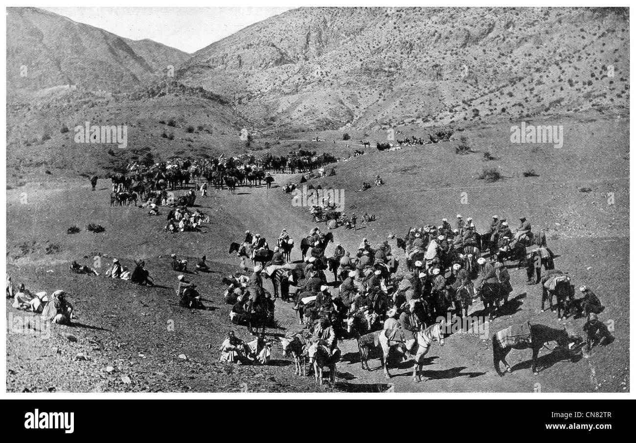 1917 Khyber Pass Caravan Afghanistan to India Stock Photo - Alamy