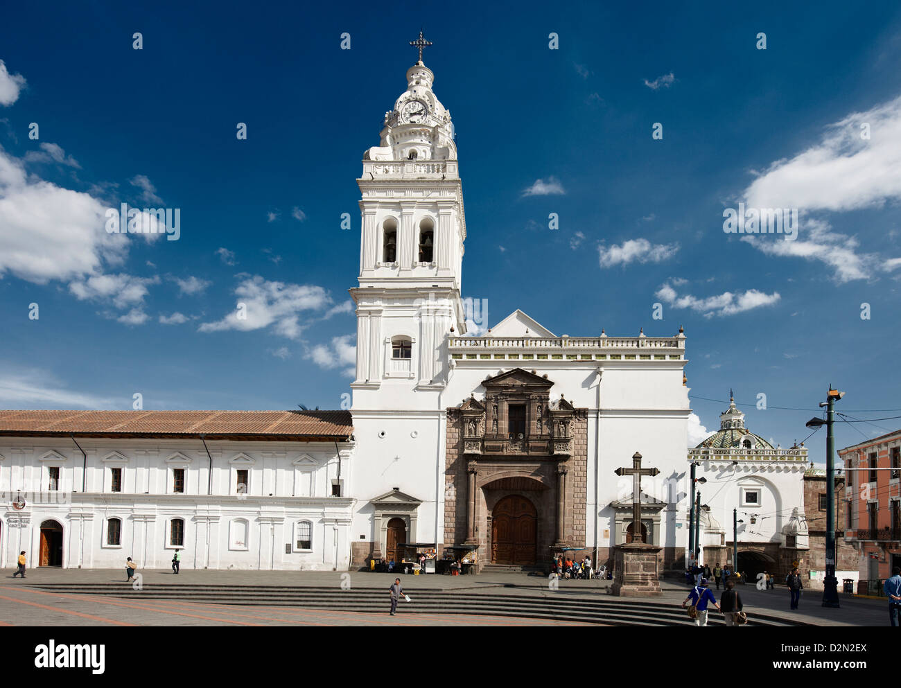 Santo Domingo Monastery and Church and Plaza, Quito, Ecuador Stock
