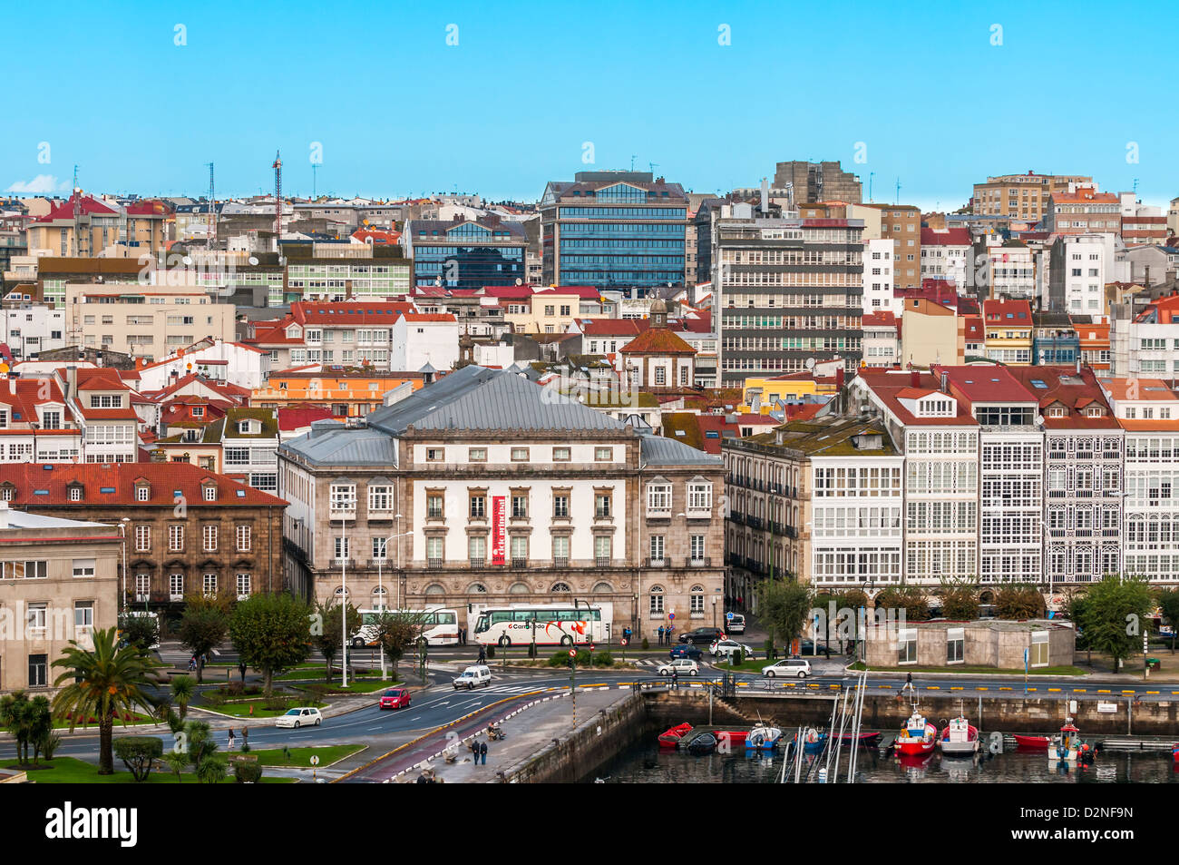 La Coruna (Spanish: Spain) the Provincial city of La Coruna (La Stock ...