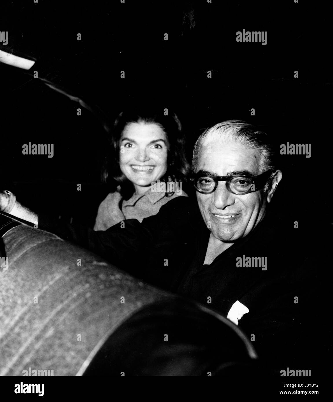 Jackie Kennedy with husband Aristotle Onassis Stock Photo - Alamy