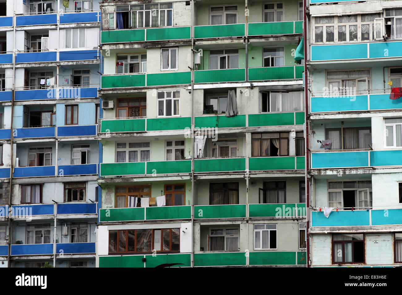 Communist-era Apartment Blocks In Batumi, Georgia Stock Photo - Alamy