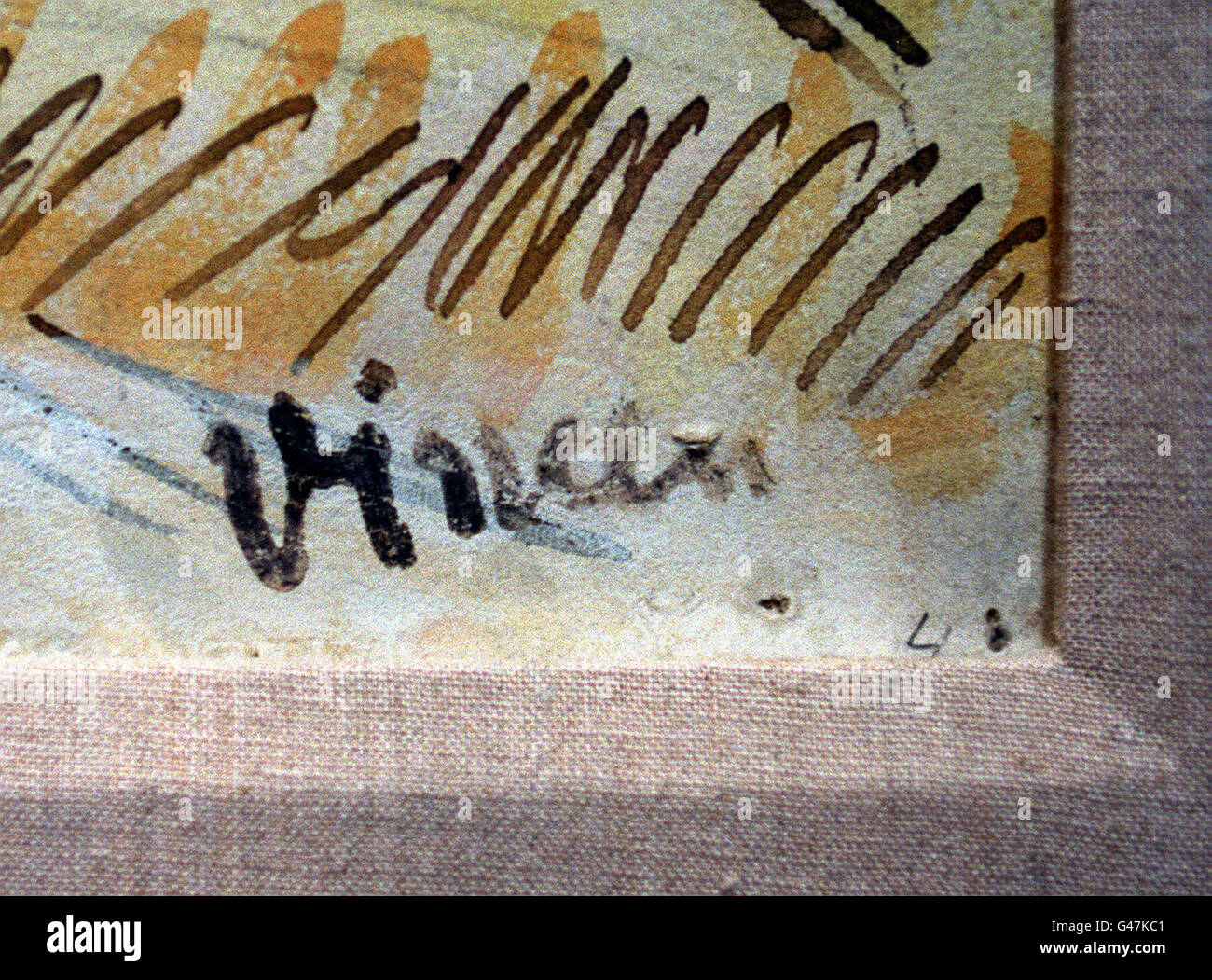 SOTHEBY'S/ Van Gogh signature Stock Photo Alamy