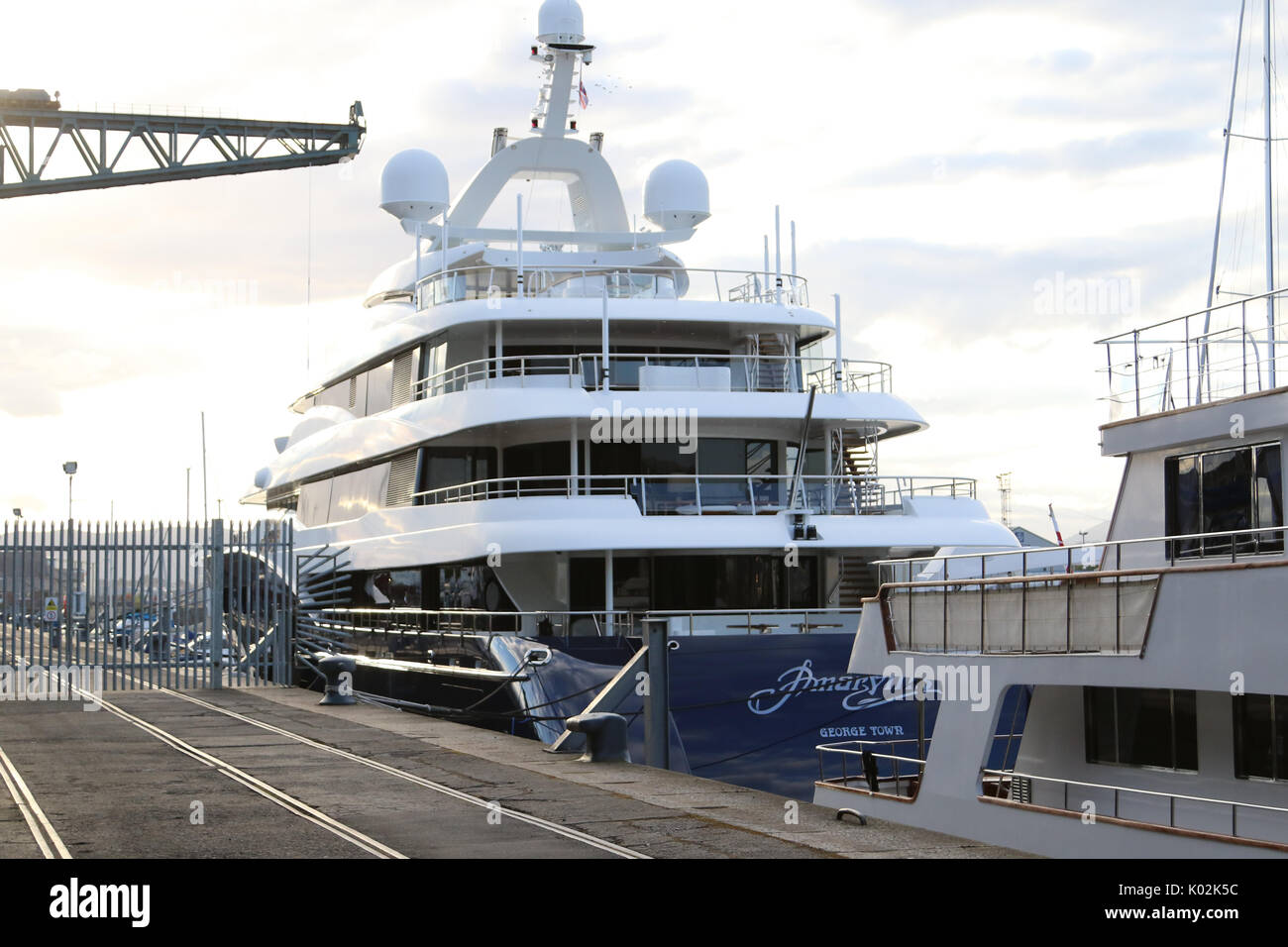 super yacht james watt dock