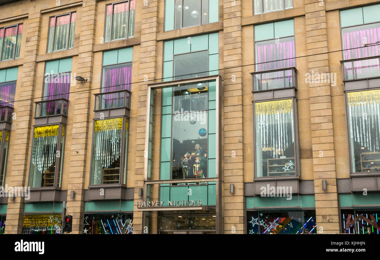 Harvey Nichols department store front, St Andrews Square, Edinburgh