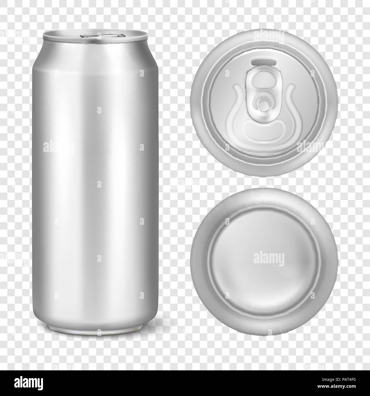 Download Vector realistic 3d empty glossy metal silver aluminium ... Yellowimages Mockups