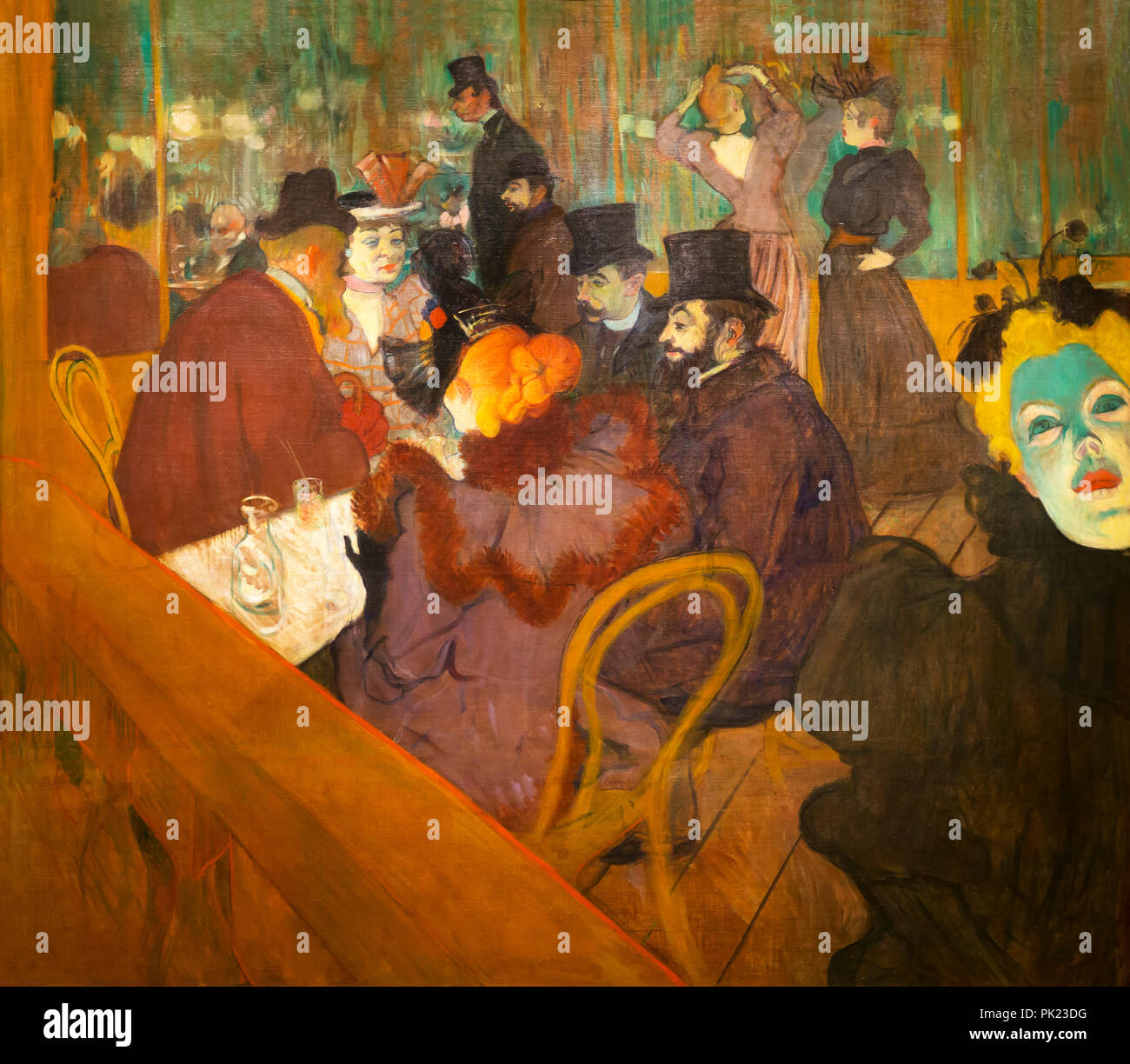 At the Moulin Rouge, Henri de ToulouseLautrec, 18921895, Art