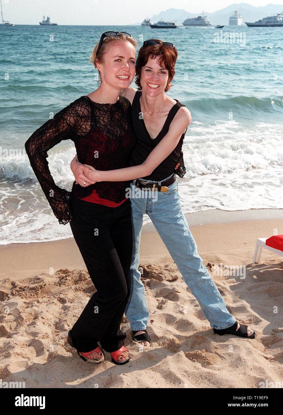 CANNES, FRANCE May 20, 1998 Actresses ALLY SHEEDY (right) & RADHA